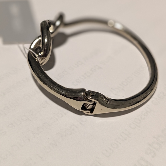 Goldtone Knot Bangle Bracelet - Picture 5 of 6